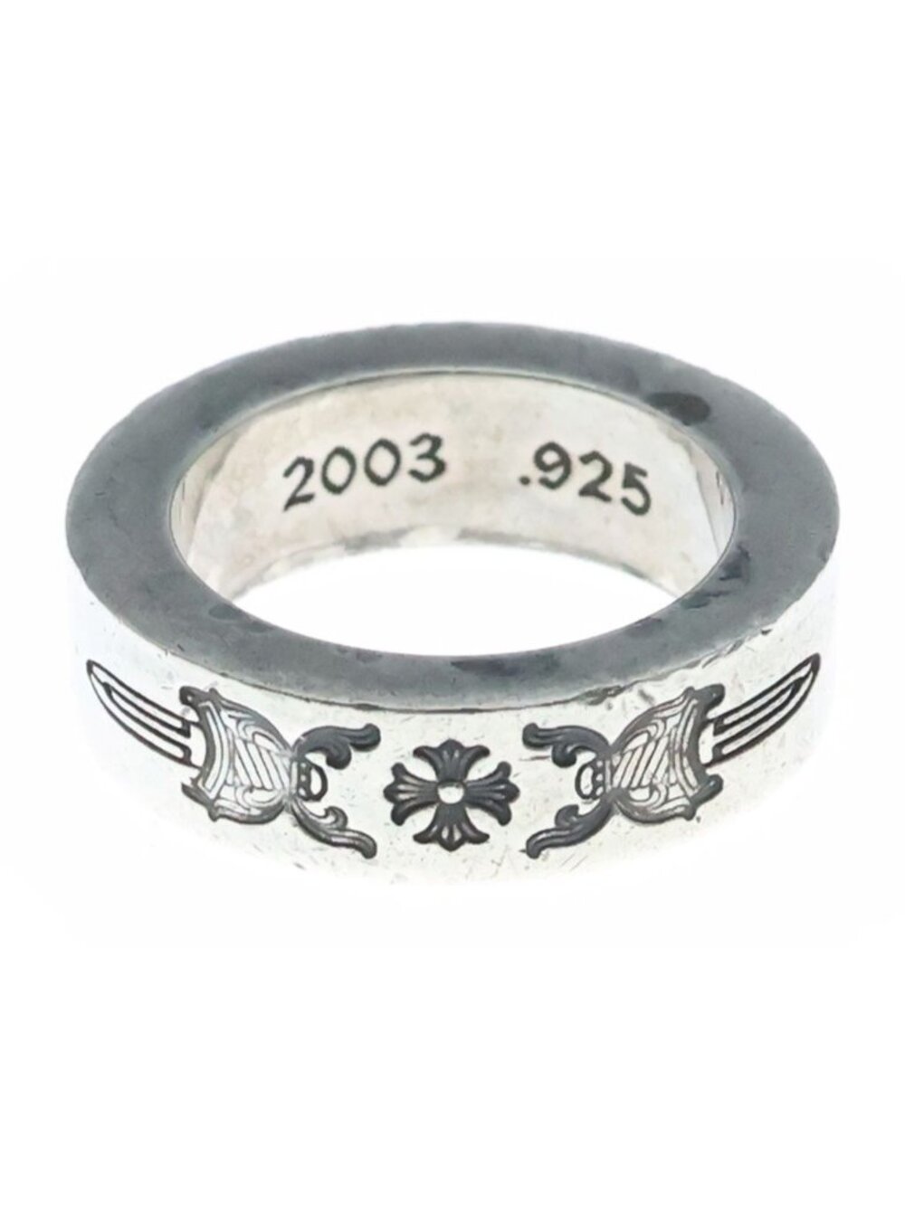 Chrome Hearts 6 Spacer Dagger 6 Spacerring Dager Silver Ring